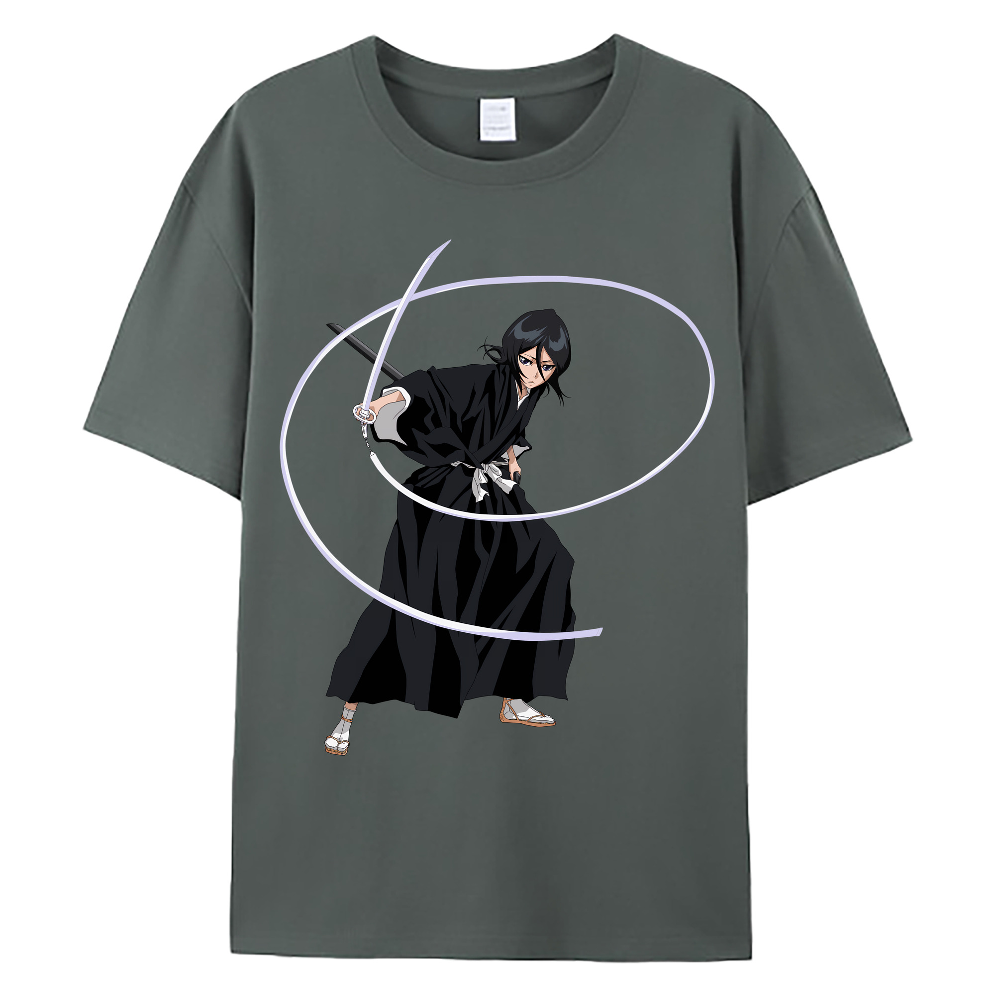 （画像用） ブリーチ 朽木ルキア BLEACH Kuchiki Rukia 綿100％ メンズ半袖Tシャツ｜肌触りやわらか＆通気性